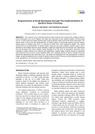 Maybe you would like to learn more about one of these? Pdf Empowerment Of Small Businesses Through The Implementation Of Qardhul Hasan Financing