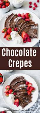 Enjoy These Easy Chocolate Crepes For Breakfast Brunch Or Dessert And Turn Any Day Into A Special One Chocolate Crepes Breakfast Recipes Easy Brunch Recipes