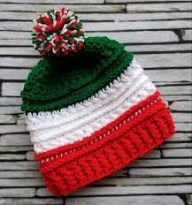 Italian Flag Hat Italy Olympics Beanie Striped Country Hat Green White Red Crochet Beanie Italian Flag Country Hats Flag Hat