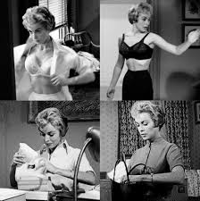 In Psycho (1960), Marions bra changes from white (angelic) to black after  she steals the $40,000 to show that she has done something wrong and evil.  Similarly, her purse changes from white
