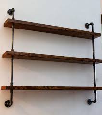 Wood Shelving Unit Three Tier Shelf Industrial By Woodyourepurpose 200 00 Wood Shelving Units Industrial Wall Shelves Wood Shelves