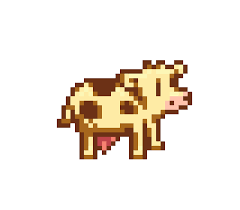 Stardew Valley White Cow Cross Stitch Pattern Etsy In 2021 Pixel Art Pattern Pixel Art Anime Pixel Art