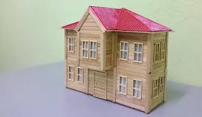 Maket Ev Yapimi Cumbali Evler Dondurma Cubuklarindan Nasil Yapilir Safranbolu Evlerini Ornek Alarak Guzel Bir Ev Yapalim Dedik Evler Cubuk Minyatur Ev