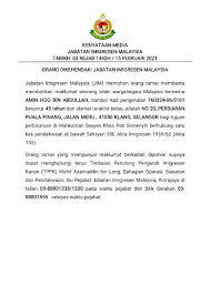I have to go to shah alam. Kenyataan Media Jabatan Jabatan Imigresen Malaysia Facebook