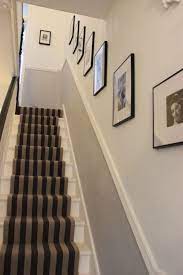 Love The Grey White Narrow Hallway Decorating Stair Decor Small Hallway Decorating