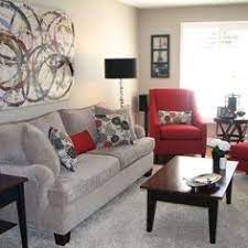 Love The Grey And Red Red Living Room Decor Grey And Red Living Room Living Room Red