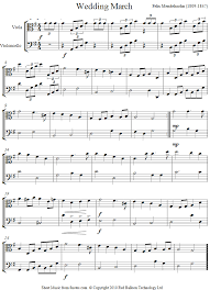 The famous theme from the last movement, framed by a few other motives to boot. Viola Cello Duet Wedding March Duet Sheet Music 8notes Com