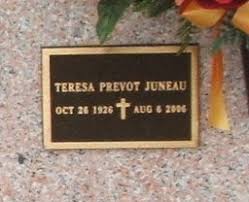 Gladys Teresa Prevot DeMars Juneau (1926-2006)