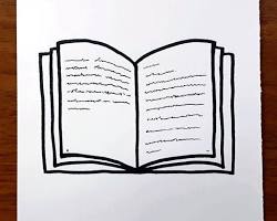 Kolay kitap çizimi resmi