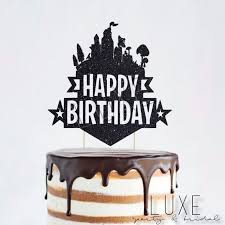 Happy Birthday Fortnite Cake Topper By Luxe Party And Bridal Happy Birthday Cake Topper Birthday Cake Toppers Diy Cake Topper