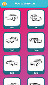 (step 8) draw 2 lines to the left vanishing point and one to the right v.p. Amazon Com How To Draw Car Race Car Drawing Appstore For Android