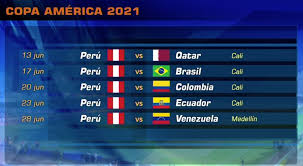 Tras la mudanza del torneo a brasil, conmebol informó el. Copa America 2021 Conoce El Fixture De La Seleccion Peruana En El Torneo Peru Lima Videna Ricardo Gareca Argentina Colombia Coronavirus Covid 19 America Deportes