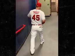 Search majestic athletic for officially licensed mike trout jerseys, mike trout apparel and more. Mike Trout Honors Tyler Skaggs At All Star Game With No 45 Jersey