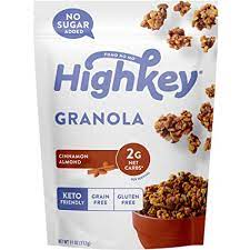 This sugar comes from sweetened dried fruit added to the cereal, along with added sugar. Amazon Com Highkey Snacks Keto Granola Low Carb Cereal Snack No Sugar Added Breakfast Muesli Grain Gluten Free Food Almond Nut Healthy Paleo Diabetic Friendly Foods Cinnamon Almond