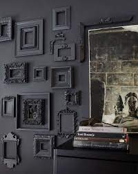 Black On Black Decor Arredamento Parigino Arredamento Grigio Modanature