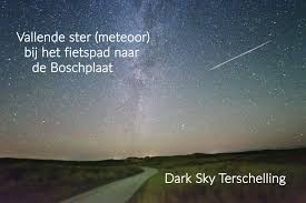 Sterrenkunde en ruimtevaart voor kinderen. Vallende Sterren Meteoren Darkskyterschelling