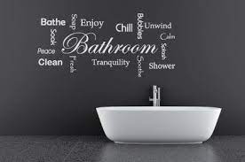 Bathroom Decal Words Wall Sticker En Suite Shower Room Wall Sticker Wall Stickers Quotes Bathroom Stickers