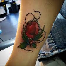 Thanks To Sophie Tattoo Gemtattoo Ruby Neotraditional Uktattoo Plymouth Tattooworkers Ladytattooers Jewellery Inst Tattoos Ruby Tattoo Art Tattoo