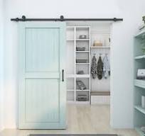 Factory Price Top Mounted American Barn Door Hardware Kits Interior Kitchen  Sliding Door Track Wheel Hanging Roller