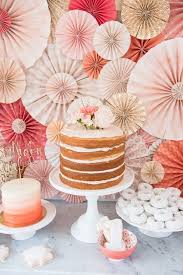 25th Birthday Decoration Ideas For Her Peach Coral Vintage Birthday Party Kara S Party Ideas Vintage Birthday Parties Coral Birthday Party 80th Birthday Party Decorations