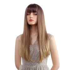 Thin neat air bangs real hair extension clip in korean. Shop Ladies Fashion Synthetic Hair Mixed Black Brown Thin Bangs Straight Hair Wig Online From Best Styling Tools On Jd Com Global Site Joybuy Com