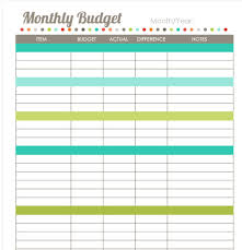 Advice on living within your budget. 11 Cute Printable Monthly Budget Worksheets Cute And Free