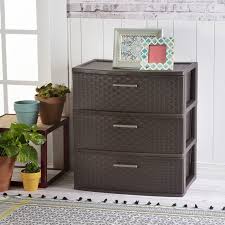 Sterilite 3 Drawer Wide Weave Tower Espresso Walmart Com In 2020 Sterilite Dorm Room Organization Diy Decorative Storage