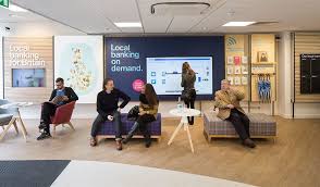 The Client Formerly Part Of Lloyds Tsb Is The British Bank That S Proudly Different From Others The O Retail Space Design Bank Interior Design Retail Banking