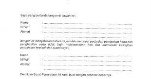 Check spelling or type a new query. Surat Perjanjian Pemisahan Penghasilan Dan Harta Kumpulan Surat Penting