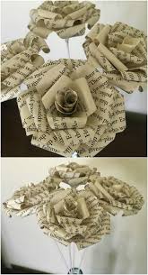 Find china manufacturers of wedding bouquets. 10 Easy Ways To Make Gorgeous Diy Book Page Roses Diy Crafts