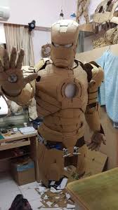 This is just an explanation, not an actual tutorial, and the patterns used for this iron man costume can be downloaded here. Student Makes Iron Man Costume Entirely From Cardboard Ironman Costume Iron Man Suit Cardboard Costume