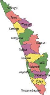 Data visualization on kerala map. Kerala Maps Map Of Kerala Tourist Map Kerala