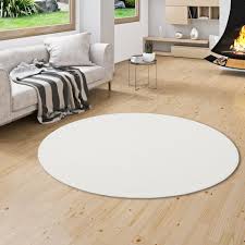 Weiße teppiche sind bei unseren kunden als allrounder sehr beliebt und punkten mit ihrer zeitlosen anmutung und schlichten eleganz. Hochflor Velours Teppich Luna Weiss Rund Ebay