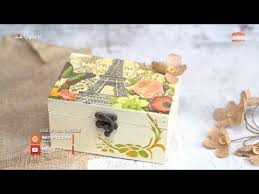 ديكوباج على بوكس خشب برنامج ديكورافت ديكورافت youtube decorative boxes decor decoupage