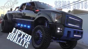 At custom dually truck accessories we are here to provide you the dually truck fan with all the latest custom dually we know your dually truck is functional and strong with an emphasis on elegance. Lifted Dually Trucks Of Sema 2016 Youtube