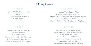 Always have your wedding photography equipment checklist on hand. My Wedding Photography Gear Wedding Photographer In Tucson