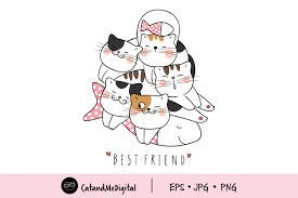 Kawaii Sleeping On Fish Graphic By Catandme Creative Fabrica