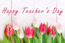 Happy Teachers Day With Tulip Flower Message For Teacher In Special Day Of Education Tulip Bouquet Happy Teachers Day Teachers Day Teachers Day Greetings