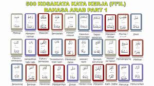Video pembelajaran bahasa arab ini berisi tentang mufrodat atau kosa kata bahasa arab yang dilengkapi dengan gambar 500 Kosakata Kata Kerja Fi Il Bahasa Arab Dan Contoh Kalimatnya Part 1 Youtube