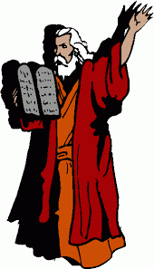 Moses with the Ten Commandments - Biblical Illustration #182153 ...
