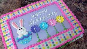 easter theme birthday cake 1 4 sheet covered in buttercream with fondant accents the little gi bunny birthday cake themed birthday cakes easter birthday cake