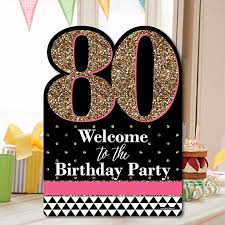 Amazon Com Big Dot Of Happiness Chic 80th Birthday Black And Gold Party Decorations Gold Party Decorations Big Dot Of Happiness