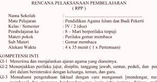 Aku mengerti kalau tidak semua guru yang mengajar di sekolah sd/mi bisa. Rpp K13 Pai Dan Budi Pekerti Kelas 4 Semester 2 Sekolahdasar Net