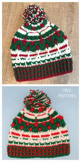 Free crochet long tail stripey hat pattern. Christmas Beanie Hat Free Crochet Patterns Diy Magazine