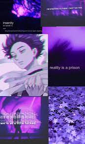 Anime art, anime boy, anime guy, book, read, butterfly, tree. Shinso Aesthetic Anime Wallpaper Iphone Hero Wallpaper Iphone Wallpaper
