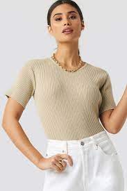Free shipping on orders of $35+ and save 5% every day with your target redcard. Hudson Rib Knitted Tee Beige Na Kd Com
