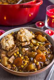 In a pot, pour 2 cans of beans (without the water) and the rice. Vegetarian Beef Stew With Easy Suet Dumplings Easy Cheesy Vegetarian