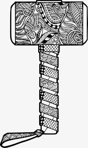 Coloring page with hammer head shark. Thors Hammer Png Thor Hammer Coloring Page Transparent Png 8596471 Png Images On Pngarea