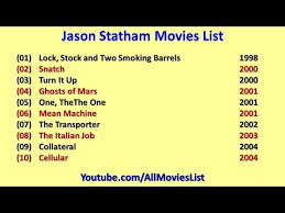 Hotshot gambler jake green (jason statham) is long on bravado and seriously short of common sense. Jason Statham Movies List Youtube