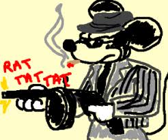A crip is a gangmember that was considered the bad guy in the book monster. Mickey Mouse Private Detective Drawception